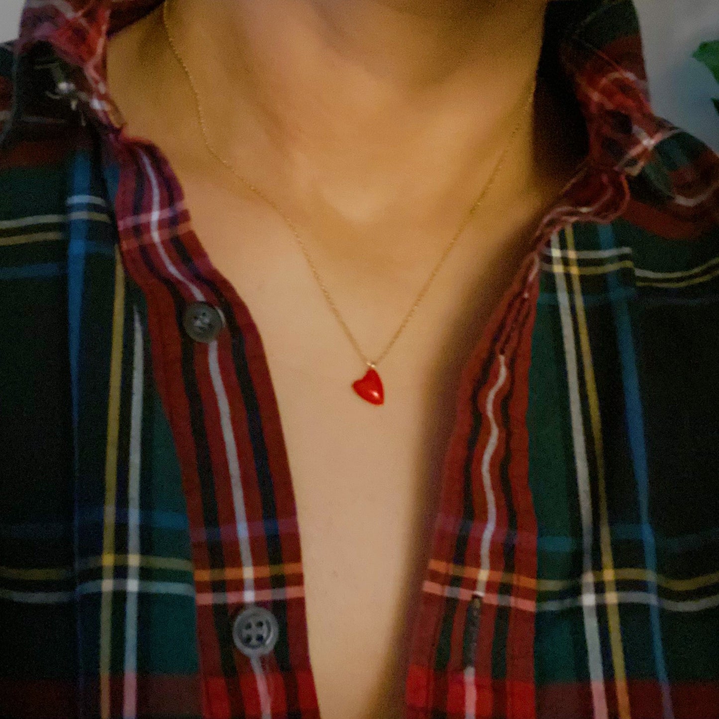 Little Heart In Color Necklace-3